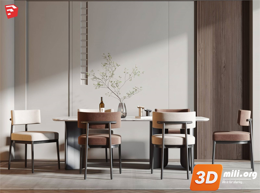 Dining Table Set Skp Files